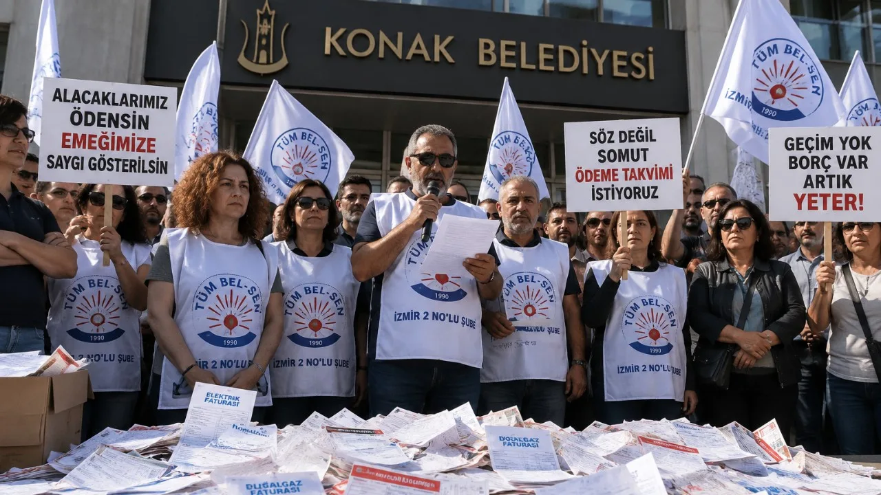 Konak Belediyesi'nde işçi eylemi: 2 Ekim'de yarım gün.
