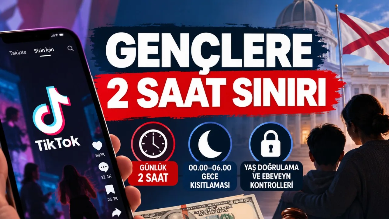 TikTok gençlere 2 saatlik kullanım sınırı getiriyor