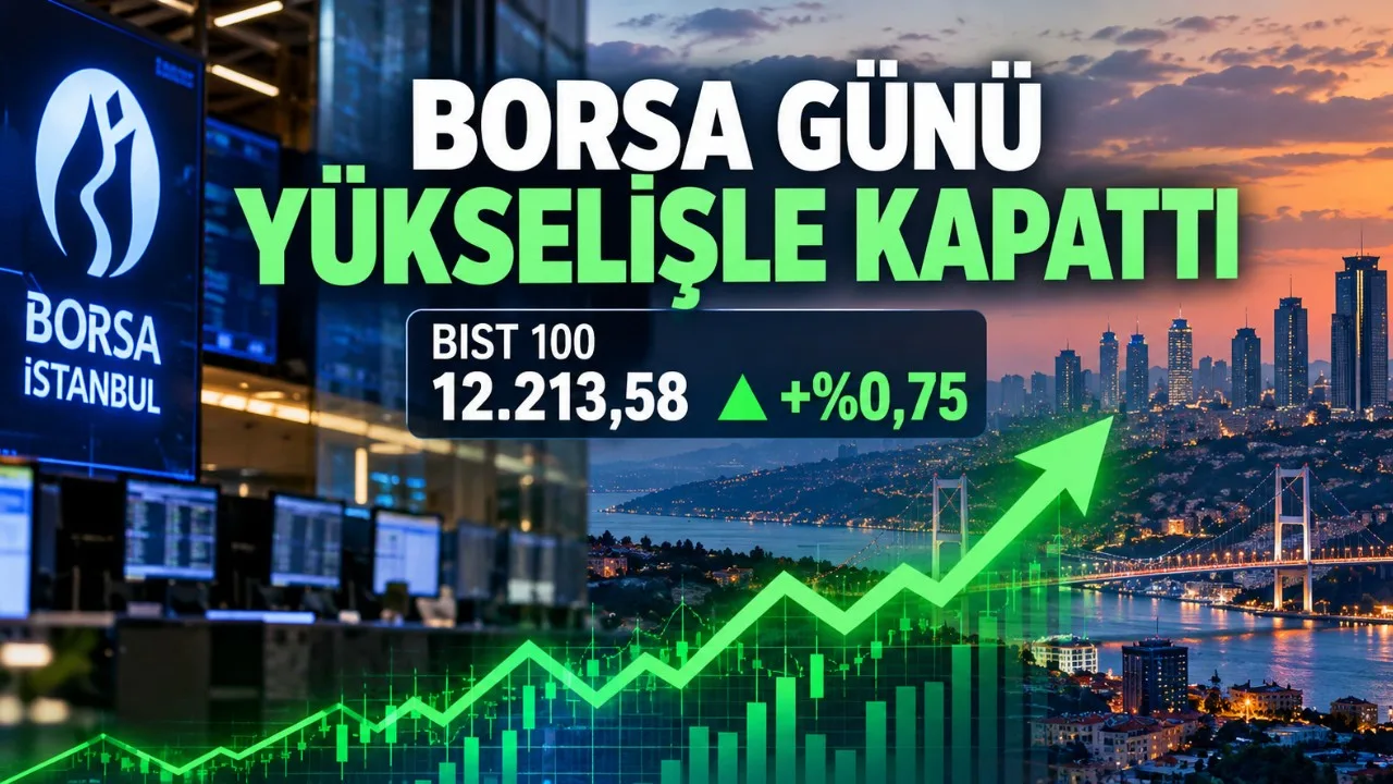 BIST 100 endeksi yükselişle kapattı: 12.213 puan