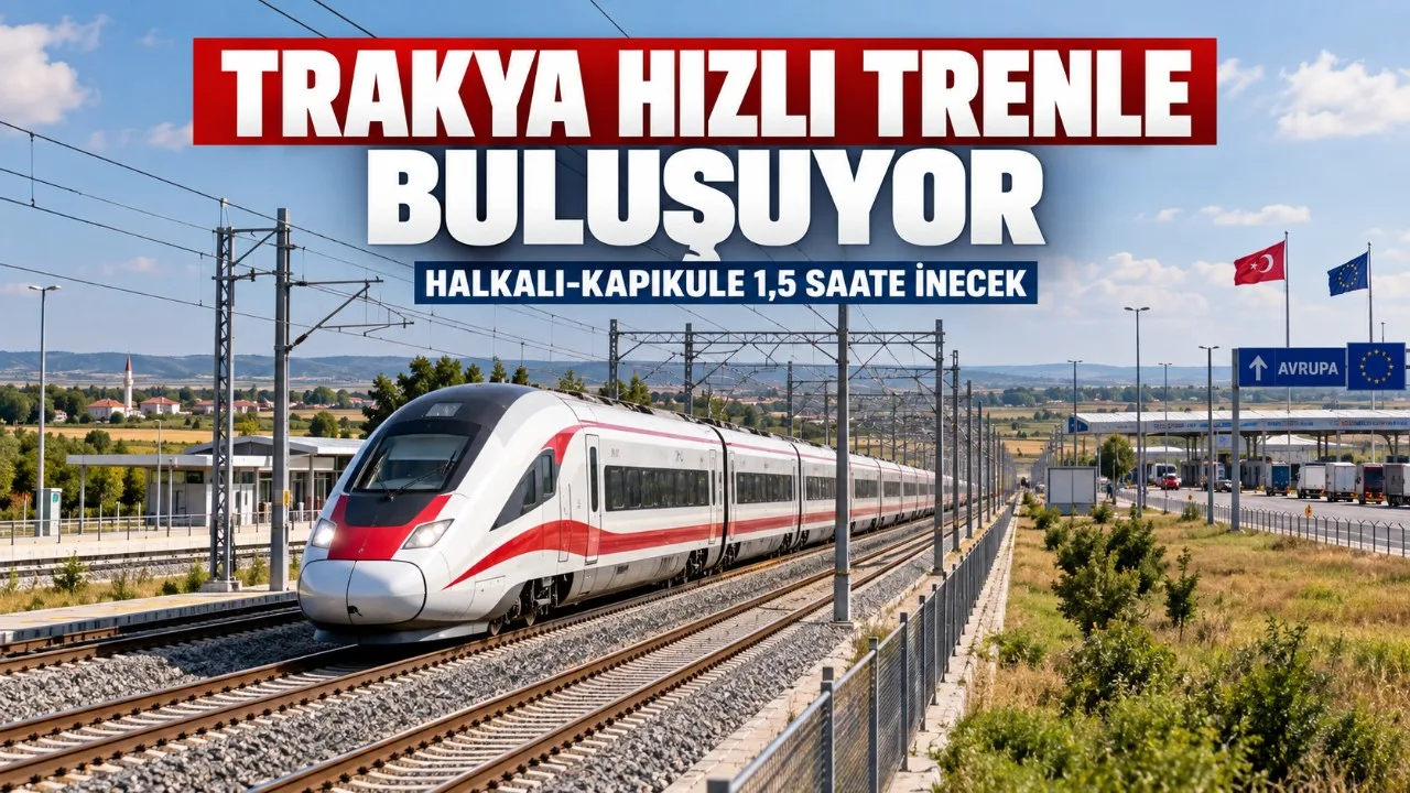 Halkalı-Kapıkule hızlı treni 1,5 saate inecek