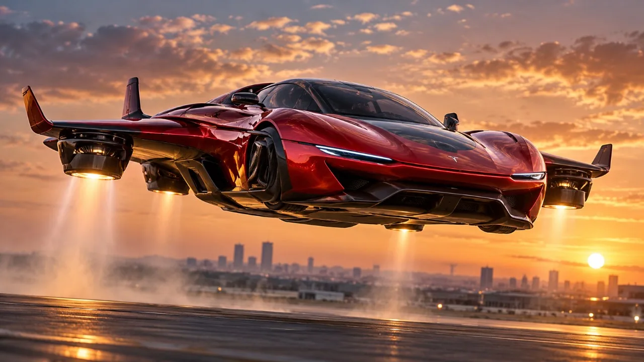 Tesla Roadster havada takla attı, 0'dan 100'e 0.81 sn