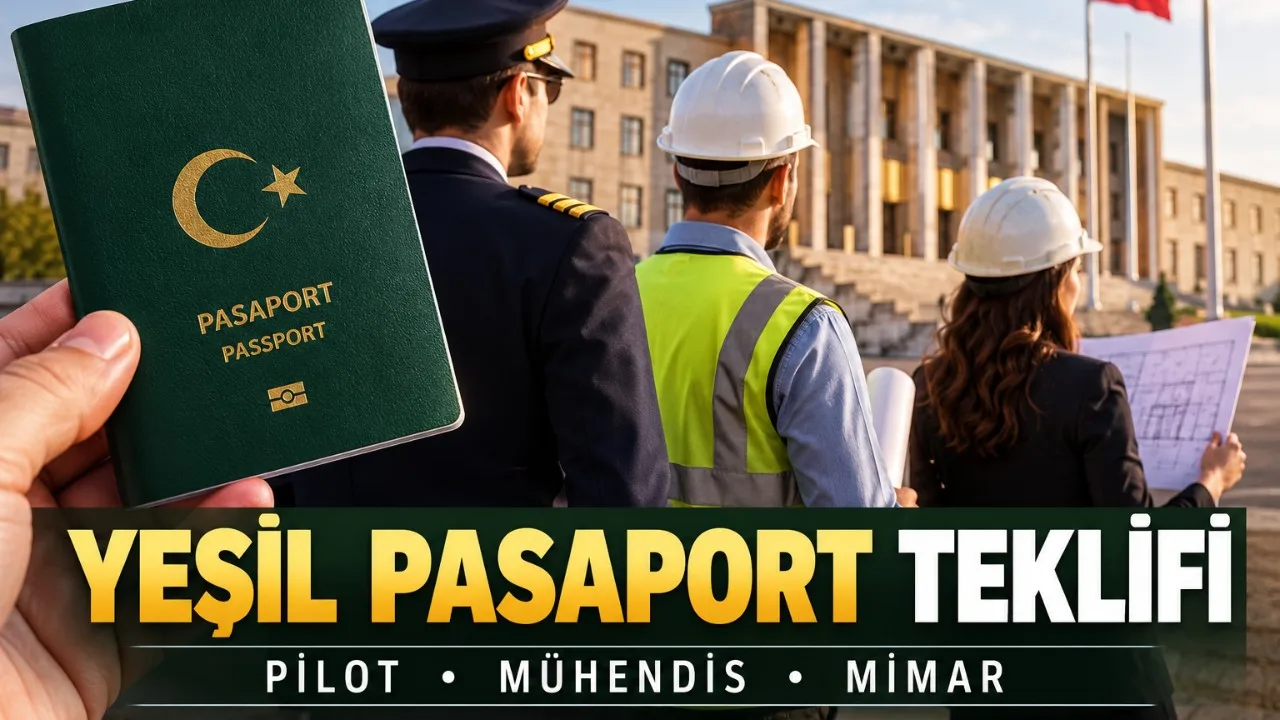 Yeşil pasaport genişliyor: Pilot, mühendis, mimar