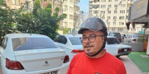 Araba şoförüne ‘kask’ cezası şoku