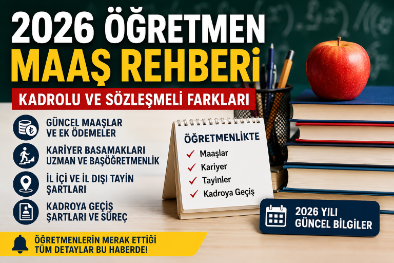 2026 Öğretmen Maaşı: Kadrolu ve Sözleşmeli Farkları